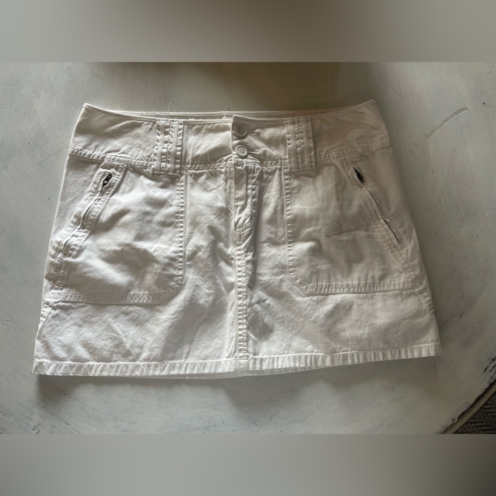 Mixit White skirt with Sturdy Cotton Fabric